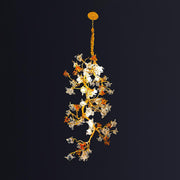 Brass Maple Branch Chandelier
