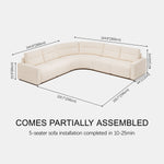 Briar Modular Power Reclining Corner Sectional Sofa (5-Piece) - Themodhome product image 03