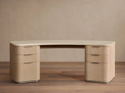 Caden Executive Desk with Storage and Marble 84”W