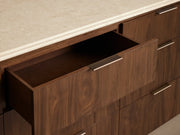 Caden Nine Drawer Dresser with Stone Top 84“W