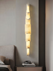 Cascading Alabaster Wall Sconce