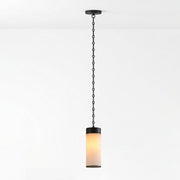 Cascading Chain Cylinder Chandelier