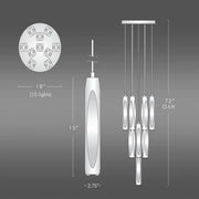 Chapt Crystal 10-Light Round Chandelier