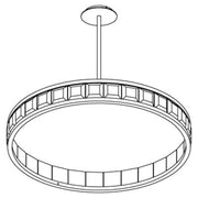 Rock Crystal Concorde Chandelier 40''