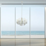 Crystal Cylinders Chandelier // 16 Lights // Dimmable