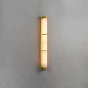 Cylindra Alabaster Brass Wall Light
