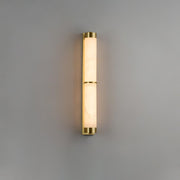 Cylindra Alabaster Brass Wall Light
