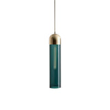 Glass Cylindrical Shape Pendant Light