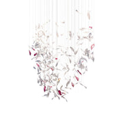 Flying Glass Feather Chandelier