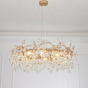 Avril Round Small Water Drop Chandelier 35