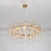 Avril Round Small Water Drop Chandelier 35