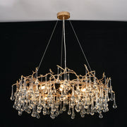 Avril Round Small Water Drop Chandelier 35