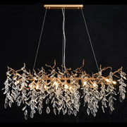 Drop shape Gold Clear Crystal Chandelier 40