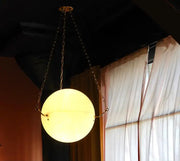 Large 'Atlas' Alabaster Suspension Lamp