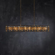 Dora Glass Linear Cylinder Chandelier 49″ 60″ 71″