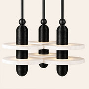 Median Alabaster Mono 4 Pendants