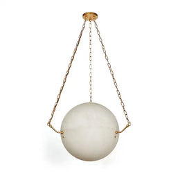 Large 'Atlas' Alabaster Suspension Lamp