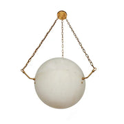 Large 'Atlas' Alabaster Suspension Lamp