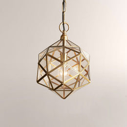 Elixir Geometric Brass Pendant