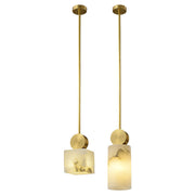 Etruscan alabaster Pendant Light