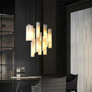Alabaster Modern Cylindrical Round Chandelier  79
