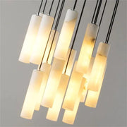 Alabaster Modern Cylindrical Round Chandelier  79