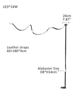 Mini Alabaster Floor-to-Ceiling Lighting