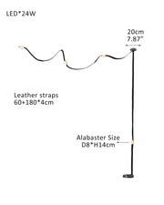 Mini Alabaster Floor-to-Ceiling Lighting