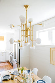 Astoria Modern Brass Chandelier