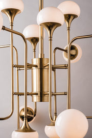 Astoria Modern Brass Chandelier