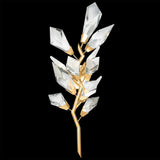 Addison Gold Leafed 27″ Crystal Sconce