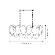 Caia Murano Glass Chandelier for Living Room
