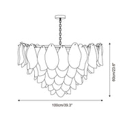 Caia Murano Glass Chandelier for Living Room
