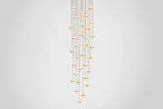 Gem Circular Cluster Alabaster Chandelier 30