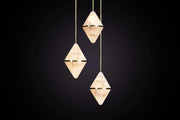 Gem Circular Cluster Alabaster Chandelier 3