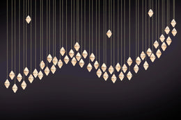 Gem Wave Alabaster Chandelier 48