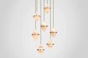 Gem Circular Cluster Alabaster Chandelier 7