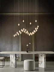 Gem Wave Alabaster Chandelier 26