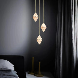Gem Circular Cluster Alabaster Chandelier 3
