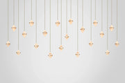 Gem Rectangular Alabaster Chandelier 20