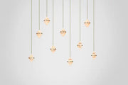 Gem Rectangular Alabaster Chandelier 9