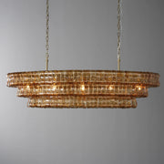 Amor Ghiaccio Glass Oval Chandelier 54
