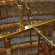 Amor Ghiaccio Glass Oval Chandelier 54