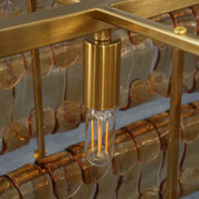 Amor Ghiaccio Glass Oval Chandelier 54