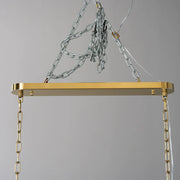 Amor Ghiaccio Glass Oval Chandelier 54