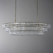 Amor Ghiaccio Glass Oval Chandelier 54