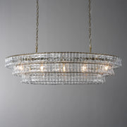 Amor Ghiaccio Glass Oval Chandelier 54