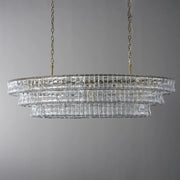 Amor Ghiaccio Glass Oval Chandelier 54