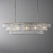 Amor Ghiaccio Glass Oval Chandelier 54