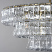 Amor Ghiaccio Glass Oval Chandelier 54